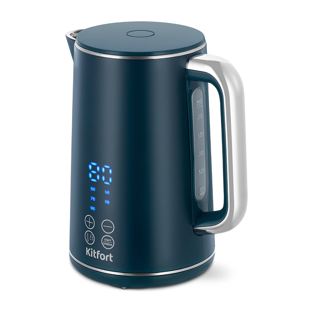 Изображение товара Электрический чайник KITFORT КТ-6784 с регулировкой температуры и дисплеем