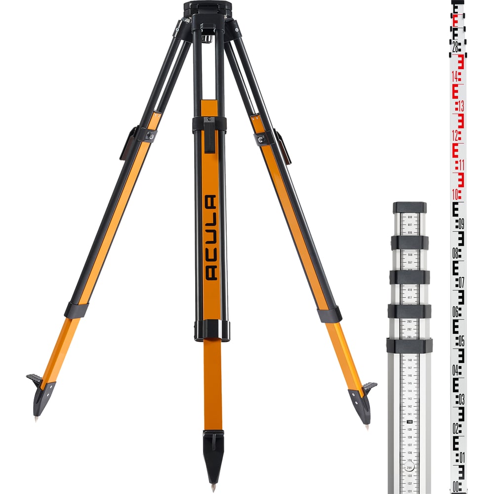 Изображение товара Геодезический комплект ACULA штатив Geo 12 и нивелирная рейка TLS 5 5м
