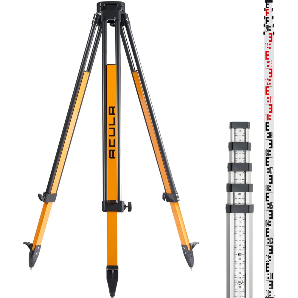 Изображение товара Геодезический комплект ACULA штатив Geo 12-S и нивелирная рейка TLS 5