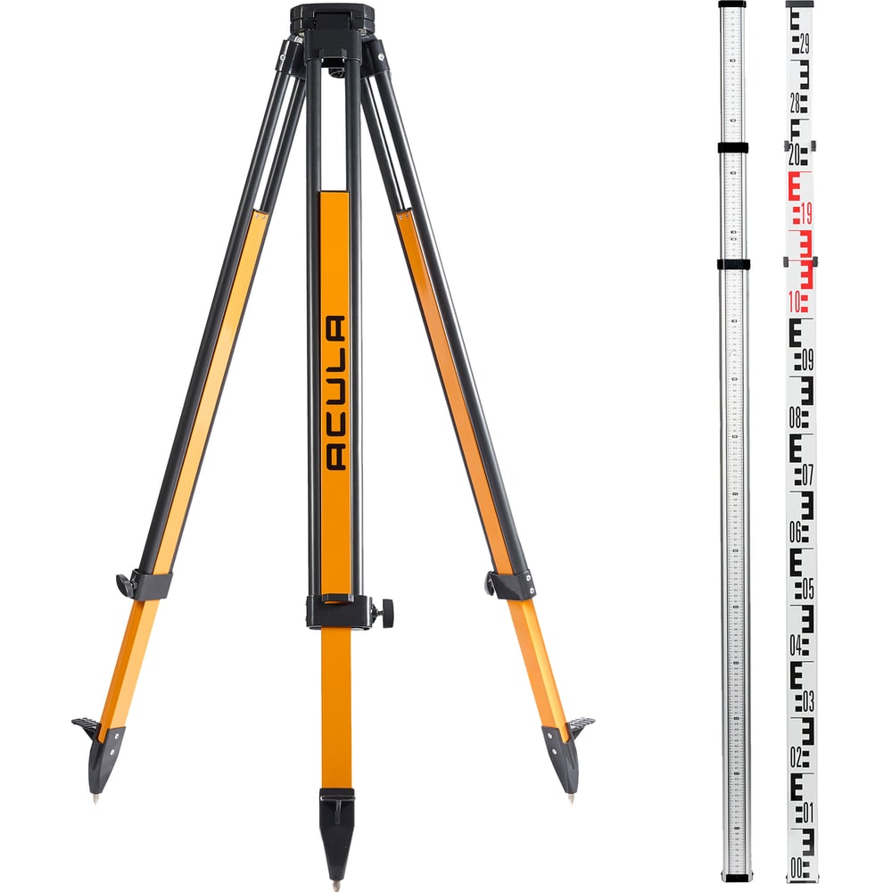 Изображение товара Геодезический комплект ACULA Geo 12-S штатив и нивелирная рейка TLS 3 3м