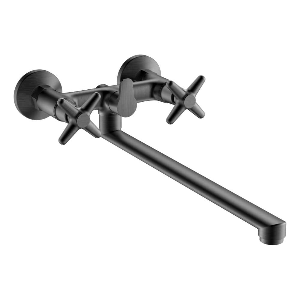 Изображение товара Двухрычажный смеситель для ванны ViEiR V220143-G графит с изливом и аэратором