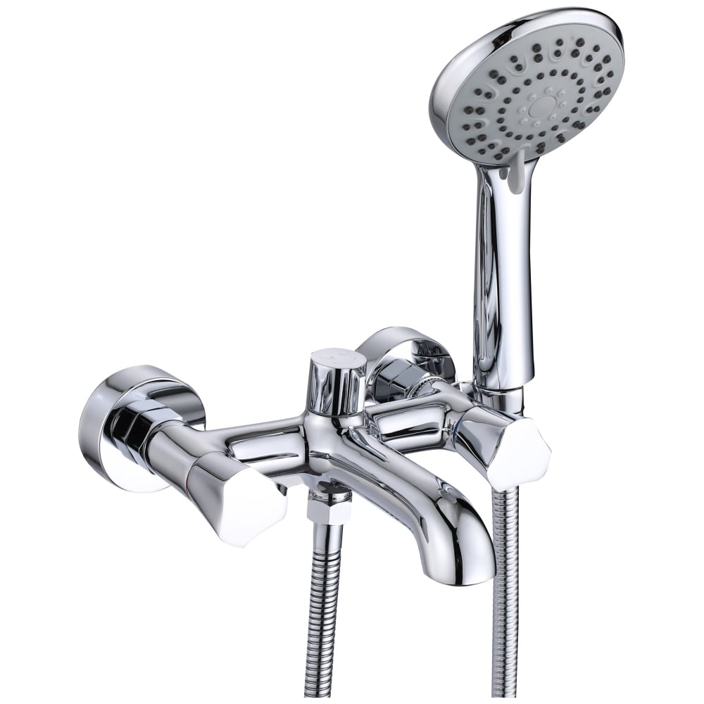 Изображение товара Двухрычажный смеситель для ванной ViEiR с коротким изливом, хром, V150131