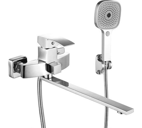 Изображение товара Смеситель для ванны ViEiR длинный, однорычажный, хром, излив поворотный V433541