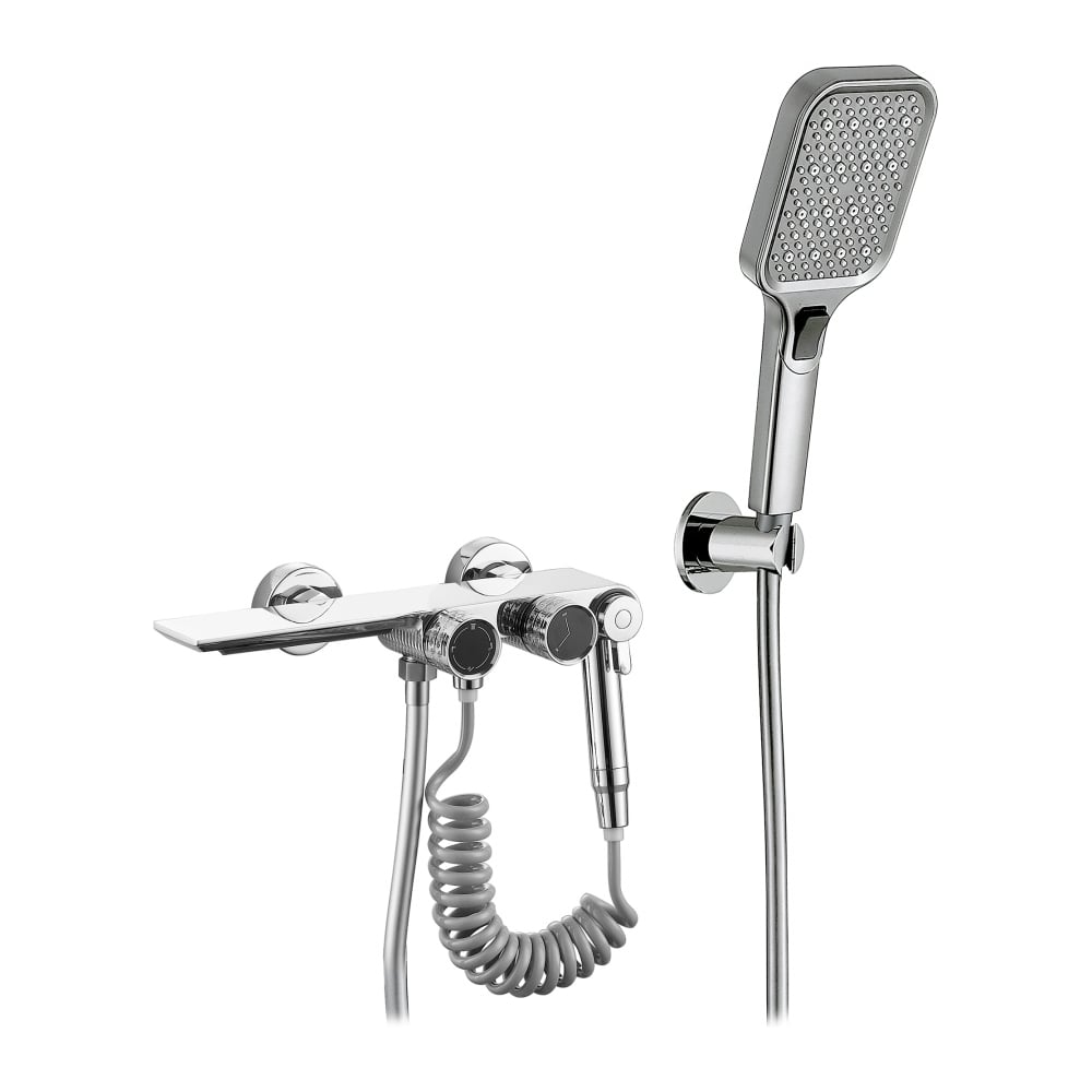 Изображение товара Современный однорычажный смеситель для ванны ViEiR водопад с душевым набором V323531