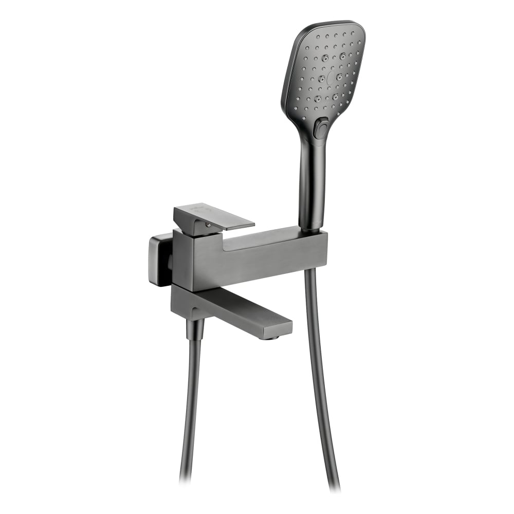 Изображение товара Смеситель для ванны и душа ViEiR однорычажный графит короткий излив V393531-G