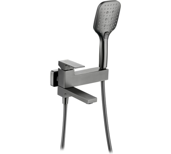 Изображение товара Смеситель для ванны и душа ViEiR однорычажный, графит, короткий излив V393531-G