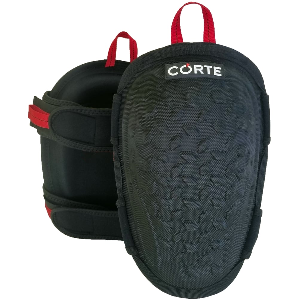 Изображение товара Профессиональные гелевые строительные наколенники CORTE CSKP черный и красный