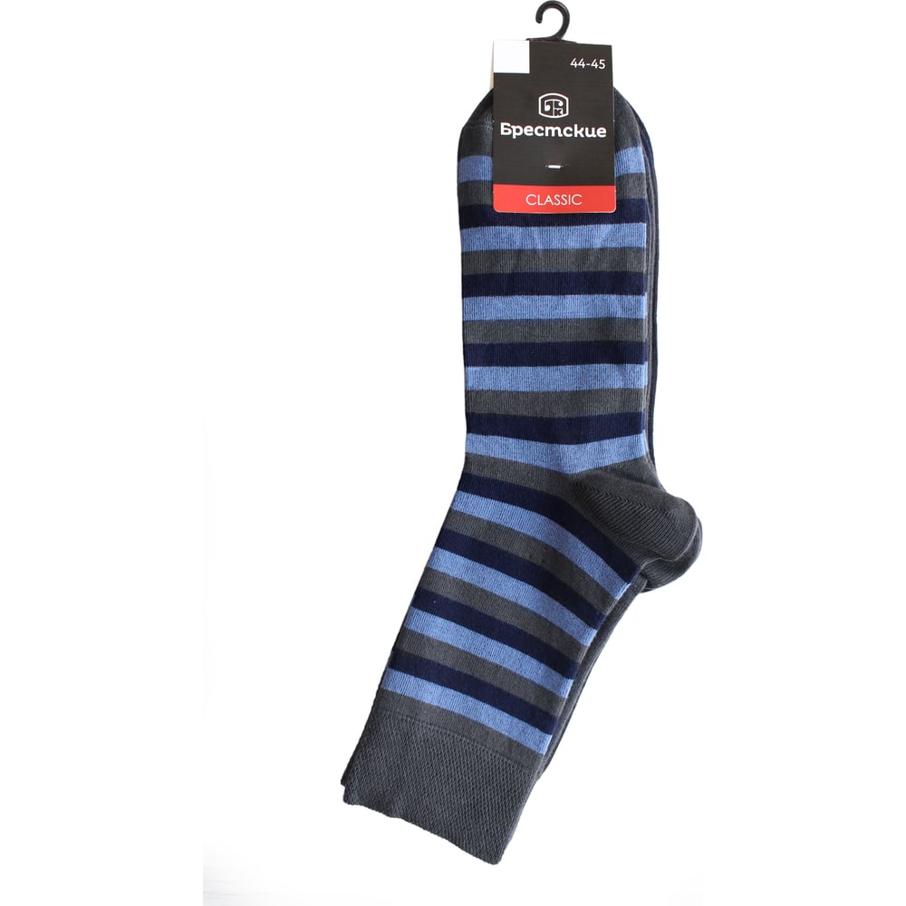Изображение товара Мужские носки Брестские 3 пары размер 44-45 темно-серый синий