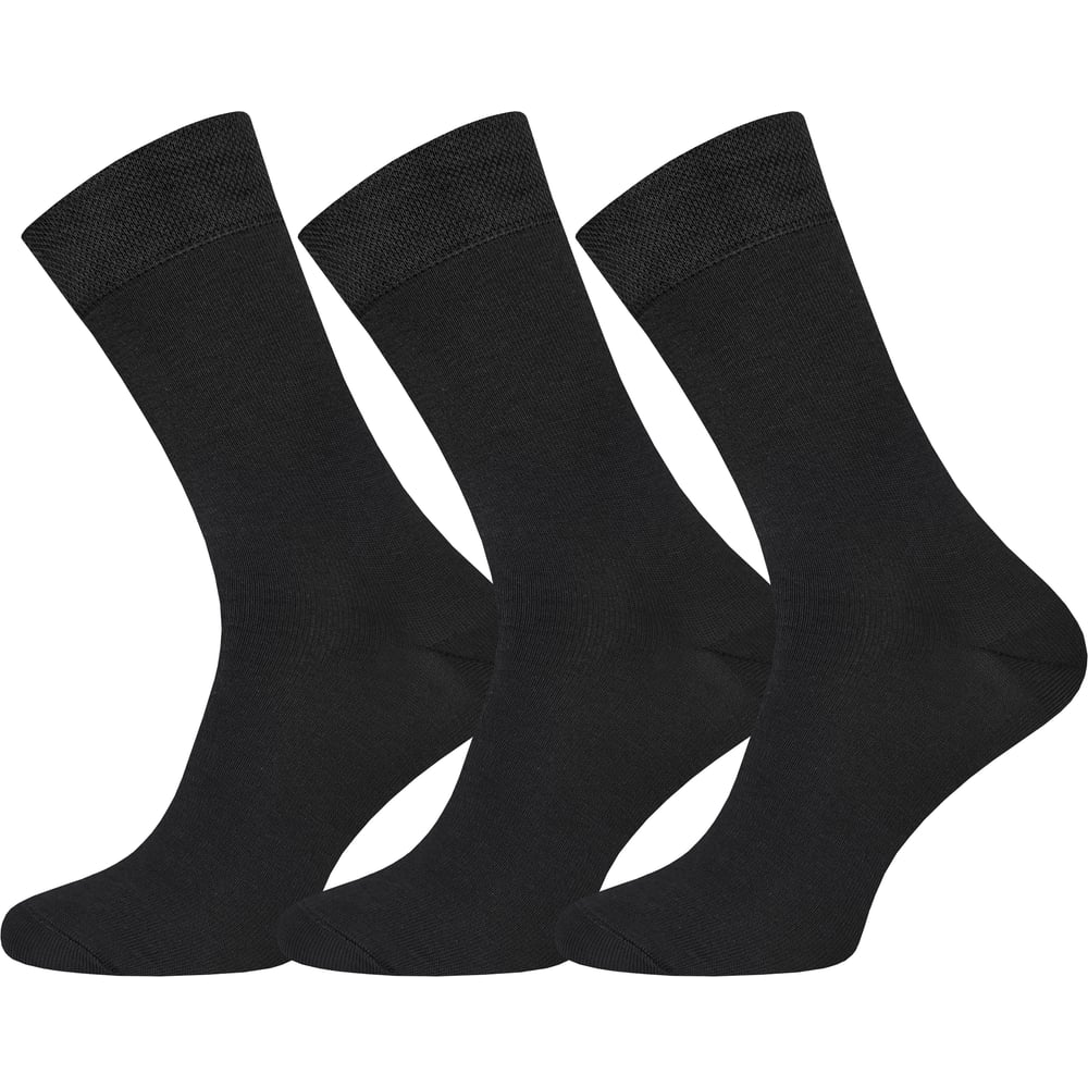 Изображение товара Мужские носки Брестские 3 пары классические черные 40-41