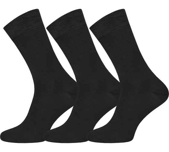 Изображение товара Носки мужские Брестские 3 пары 2122/3а рис. 000 черный рис. 000 размер 25 113200101024000