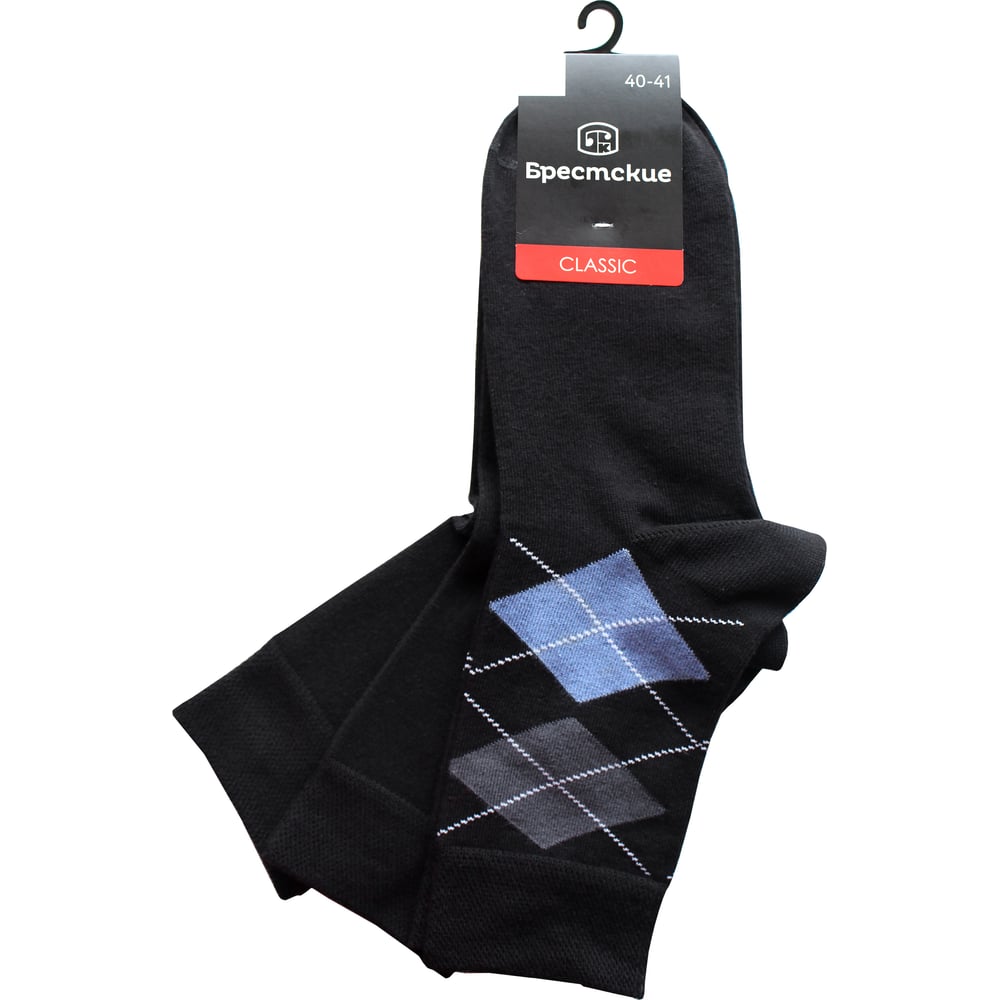 Изображение товара Носки мужские Брестские 3 пары черного цвета размер 40-41