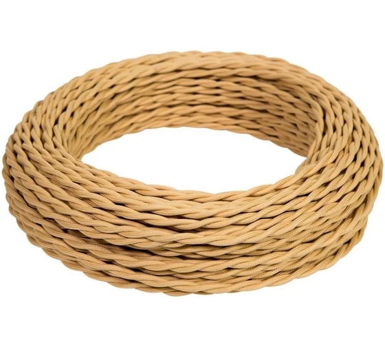 Изображение товара Провод витой Ретро ПВХ iTOK ПуГВнг(А)-LS 3х1,5 ГОСТ песочное золото (30 метров) GE70151-32 i-KPP-PUGVNG-LS-RETRO-315-30-SG