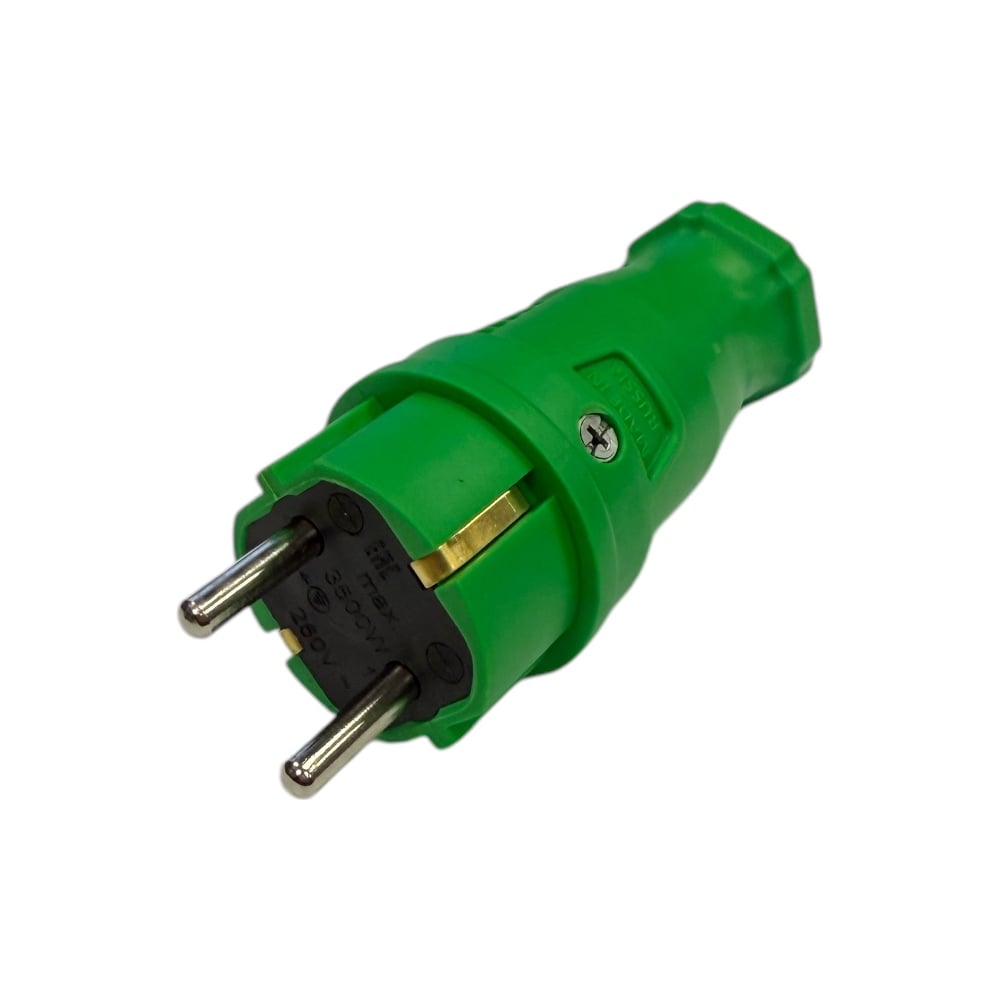 Изображение товара Вилка каучуковая iTOK iCONNECT 16А IP44 зеленая, комплект 3 шт