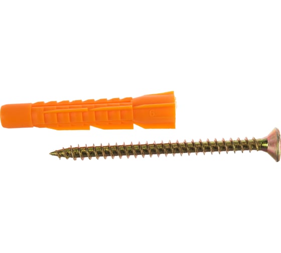 Изображение товара Дюбель универсальный с шурупом 4 шт. (10х61 мм) Зубр 4-301196-10-061