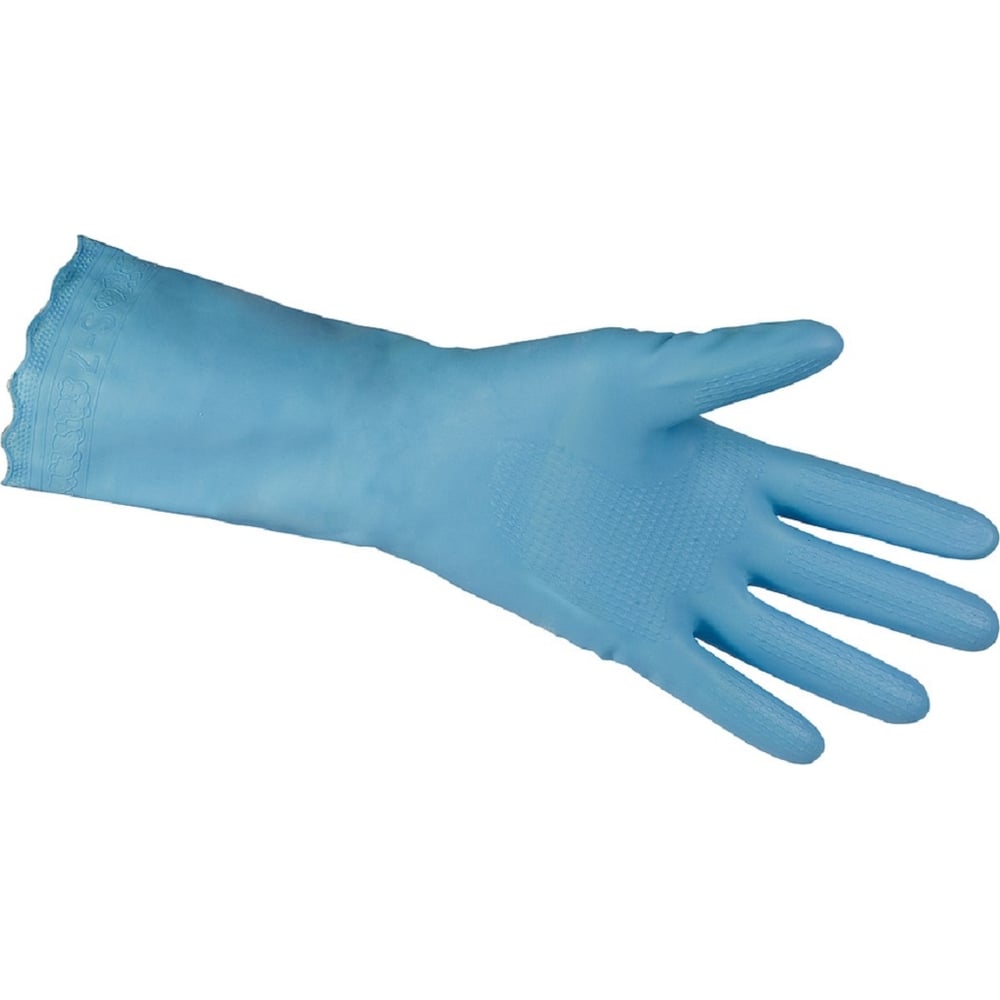 Универсальные виниловые перчатки Смарт.ру, цвет голубой, размер S