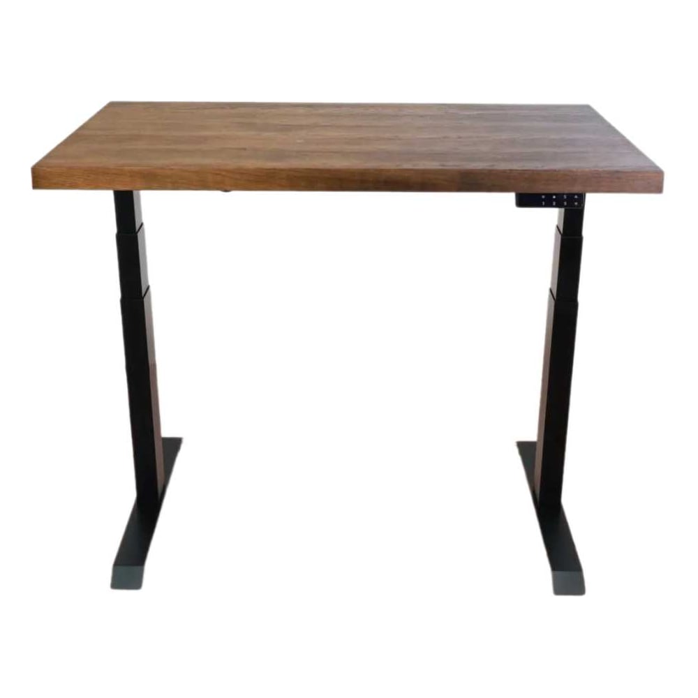 Изображение товара Стол двухмоторный с регулируемой высотой Stand PRO UPSTOL, подстолье черное и столешница МДФ шпон Дуб мореный 140х70 Z650ВDM14070