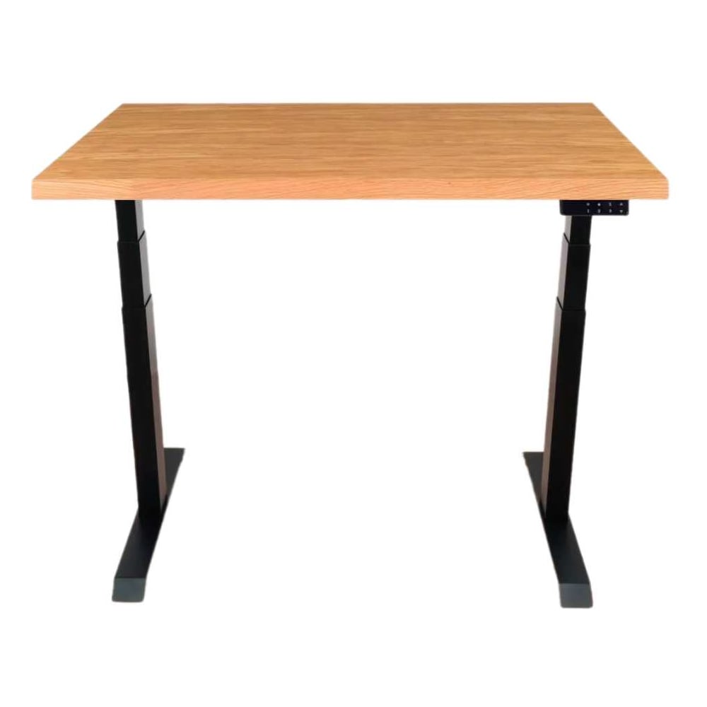Изображение товара Стол двухмоторный с регулируемой высотой Stand PRO UPSTOL, подстолье черное и столешница МДФ шпон Дуб европейский 120х65 Z650ВDE12065