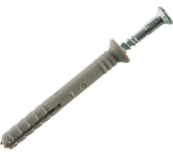 Изображение товара Дюбель-гвоздь с потайным бортиком 105 шт. (6x50 мм) Зубр 4-301345-06-050