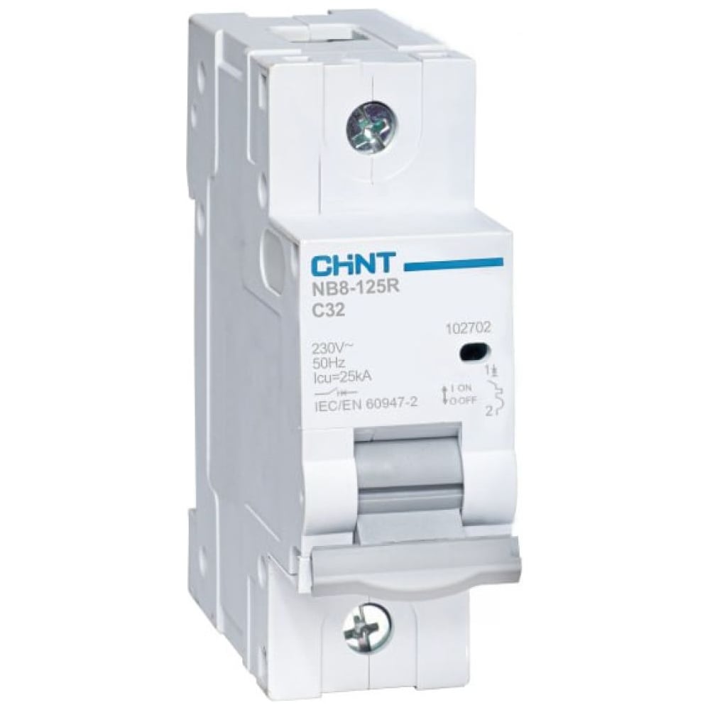 Изображение товара Автоматический выключатель CHINT NB8-125R 1P 20А 25кА Изображение товара Автоматический выключатель CHINT NB8-125R 1P 20А 25кА