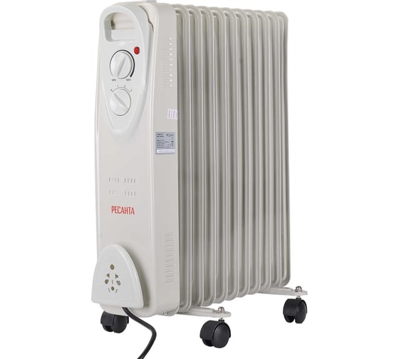 Изображение товара Масляный радиатор Ресанта ОМ-12Н 67/3/9