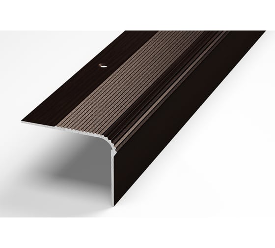 Изображение товара Порог угловой алюминиевый ЛУКА (5 шт, 54х41,8 мм, 2,7 м, декоративный, Дуб венге) УТ000023402