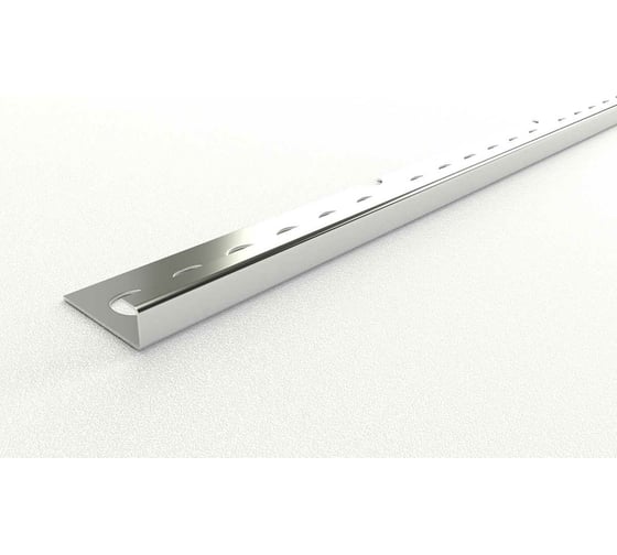 Изображение товара Профиль окантовочный под плитку ЛУКА (6 мм, 2,7 м, полированная нерж. сталь) УТ000042838