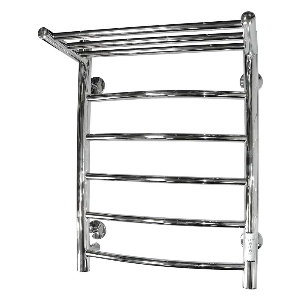 Изображение товара Электрический полотенцесушитель Comfysan Classic EC-4 60/50 с полкой хром нержавеющая сталь