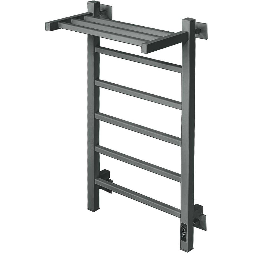 Изображение товара Электрический полотенцесушитель Comfysan Marte-K EC-6 80/50 с полкой титановый графит