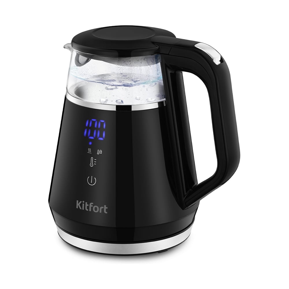Изображение товара Электрический чайник KITFORT КТ-6696 1100 Вт с сенсорным управлением 1л