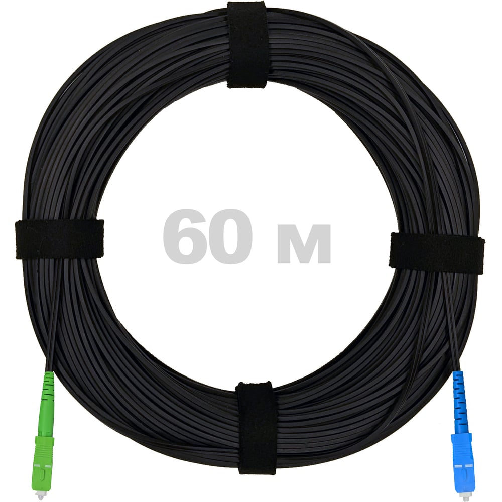 Изображение товара Патч-корд оптический ENGINOVA FTTH 60 м черный SC/APC-SC/UPC