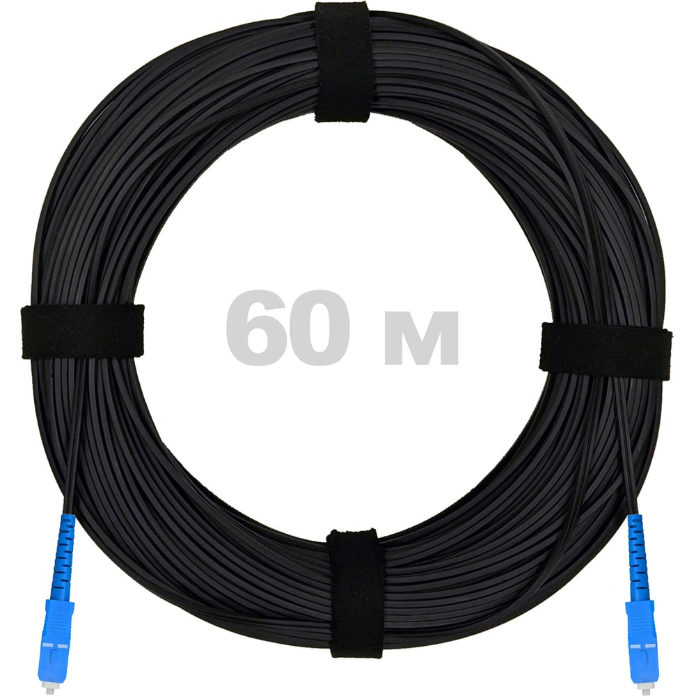 Изображение товара Патч-корд оптический ENGINOVA FTTH диэлектрик 60 м 2SC/UPC черный