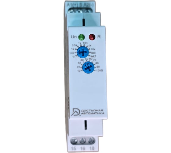 Изображение товара Реле задержки выключения Доступная Автоматика 1ПК 16А упр. 12-240В AC/DC DR-B1-240