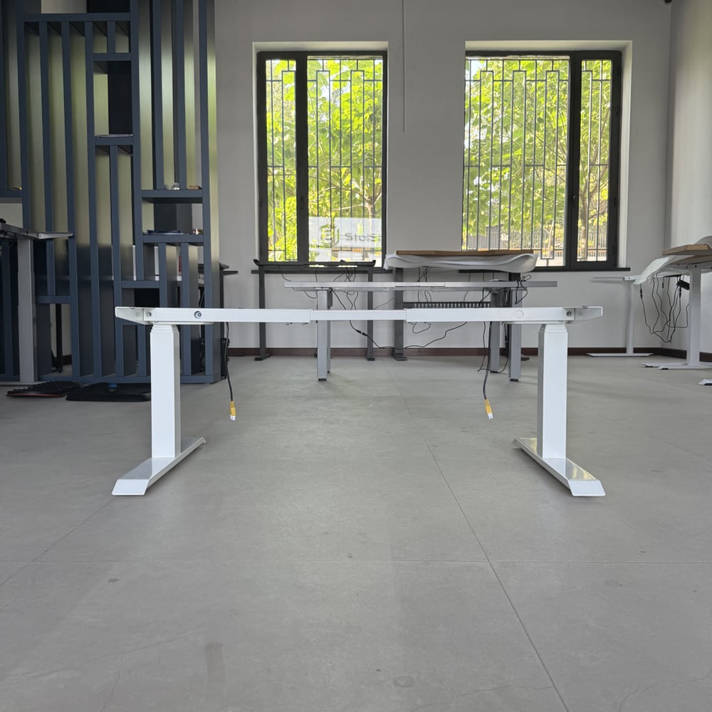 Изображение товара Подстолье двухмоторное с регулируемой высотой StolStoya Тамерлан белое