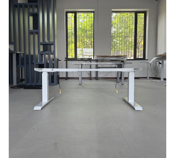 Изображение товара Подстолье двухмоторное с регулируемой высотой StolStoya Тамерлан белое PE412W