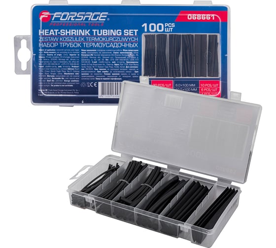 Изображение товара Набор трубок термоусадочных 1Forsage 00 штук F-068661(65440)