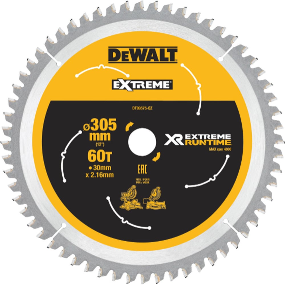 Изображение товара Пильный диск DEWALT DT99576 EXTREME RUNTIME 305 мм для дерева