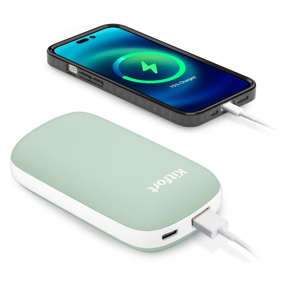 Изображение товара Повербанк-грелка KITFORT КТ-2723 с быстрой и беспроводной зарядкой