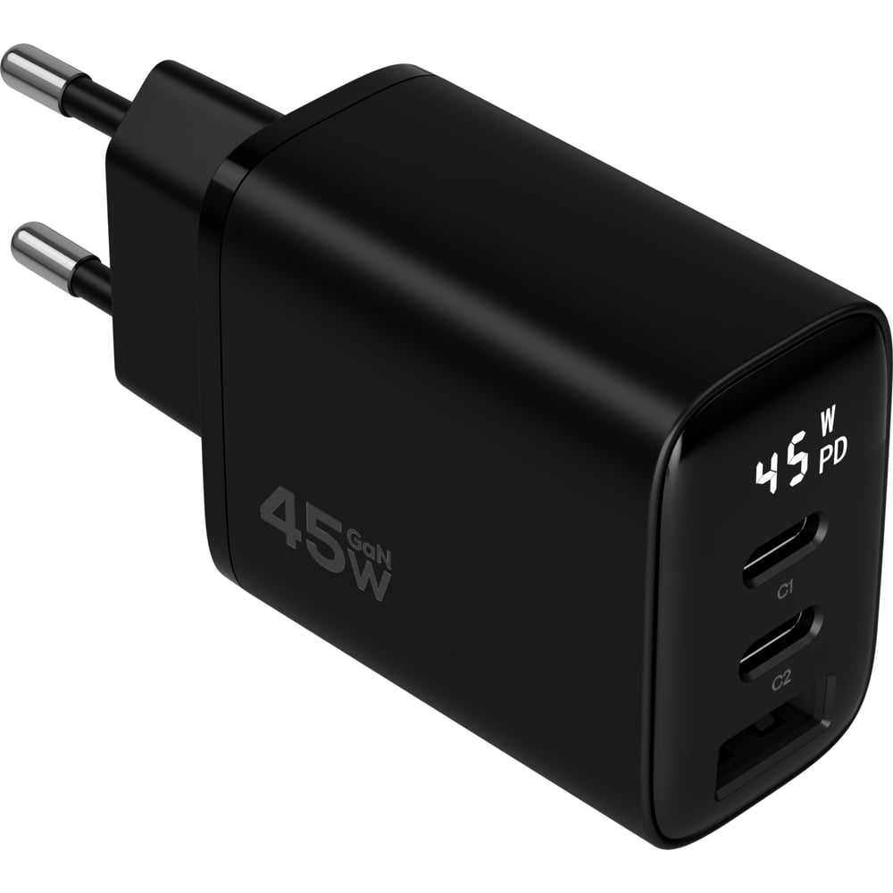 Изображение товара Сетевое зарядное устройство MAGSSORY Digit 45W GaN с быстрой зарядкой