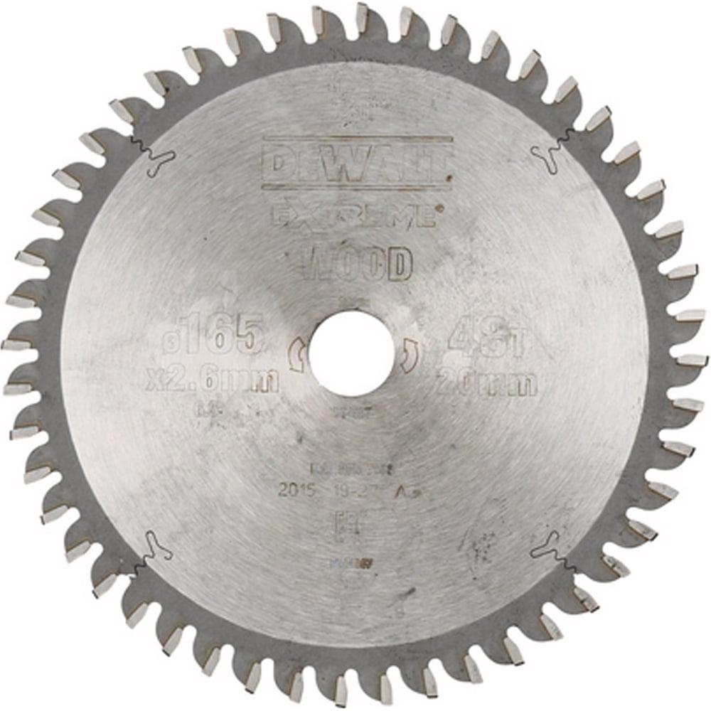Изображение товара Пильный диск DEWALT EXTREME WORKSHOP DT4087 165 мм для дерева чистый рез