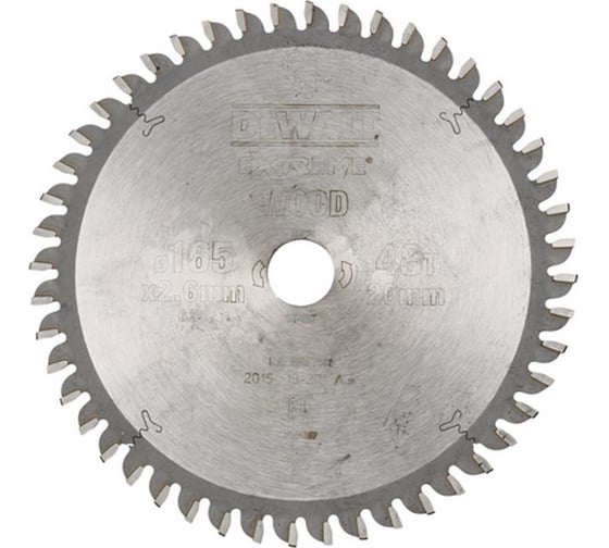 Изображение товара Пильный диск DEWALT EXTREME WORKSHOP DT4087, 165/20 мм DT4087-QZ