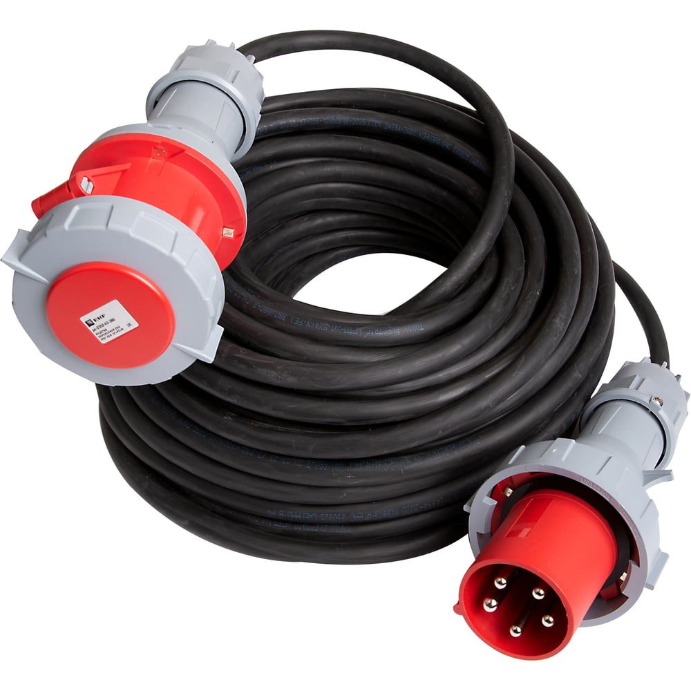 Изображение товара Промышленный удлинитель силовой Атлант CEE 63A 5P 10м IP67