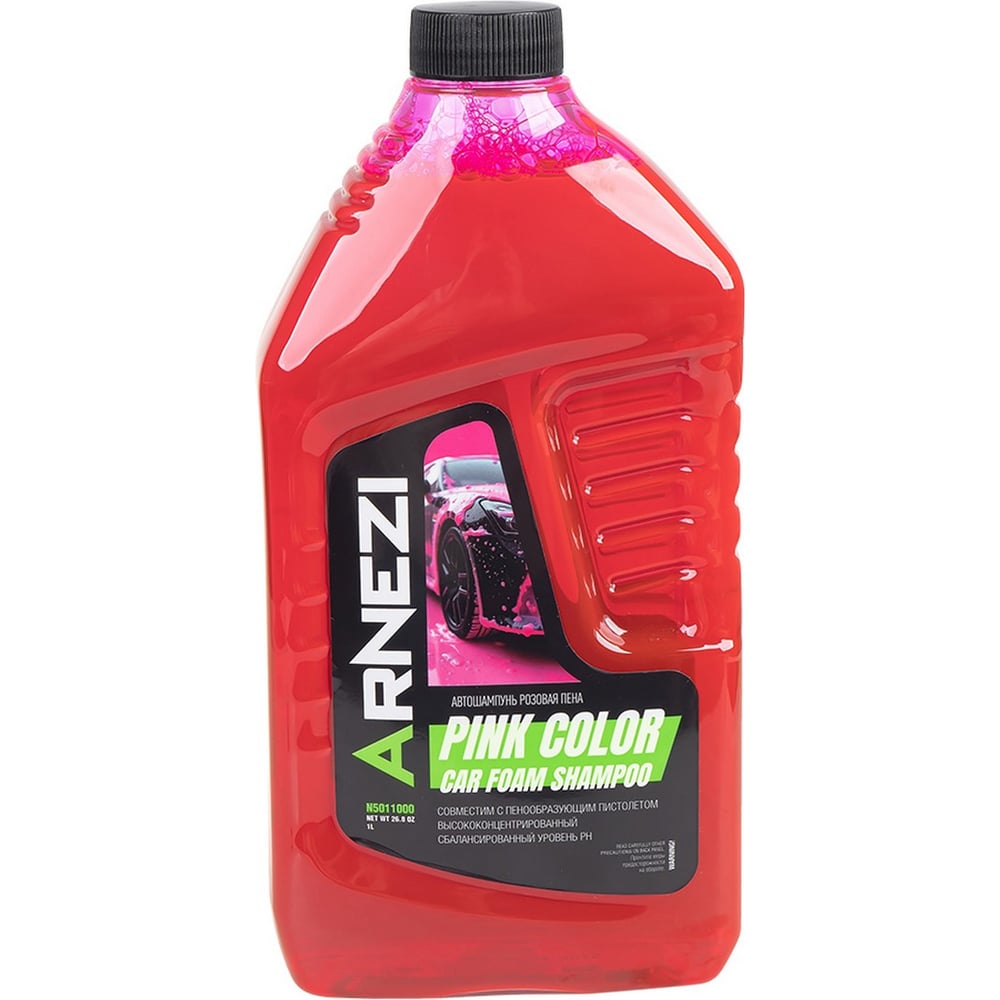 Изображение товара Автошампунь Arnezi Pink Color Car Foam 1 л розовая пена для бесконтактной мойки авто
