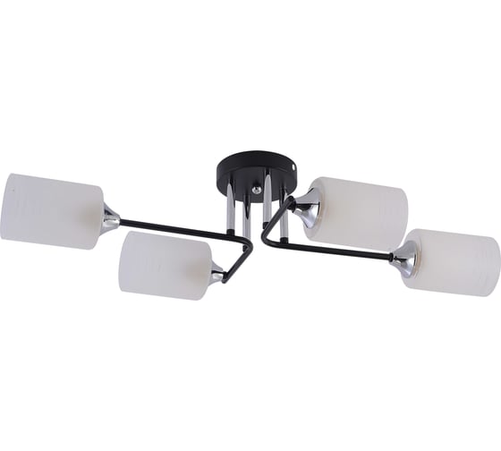 Изображение товара Люстра Schaffner Escrito 4230-4, цвет черный/хром, 240 Вт Escrito 4230-4 BK+CR