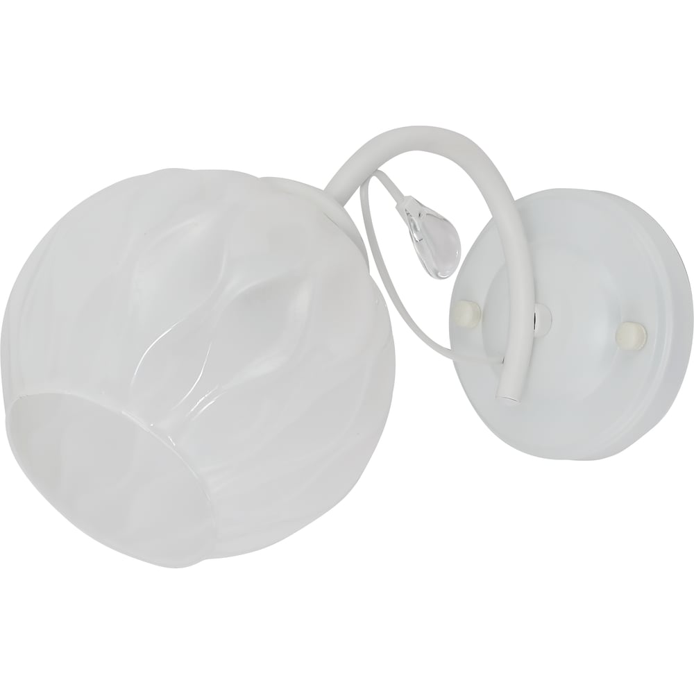 Изображение товара Бра Schaffner Merito 4385-1W WH модерн 40 Вт белое стекло накладной