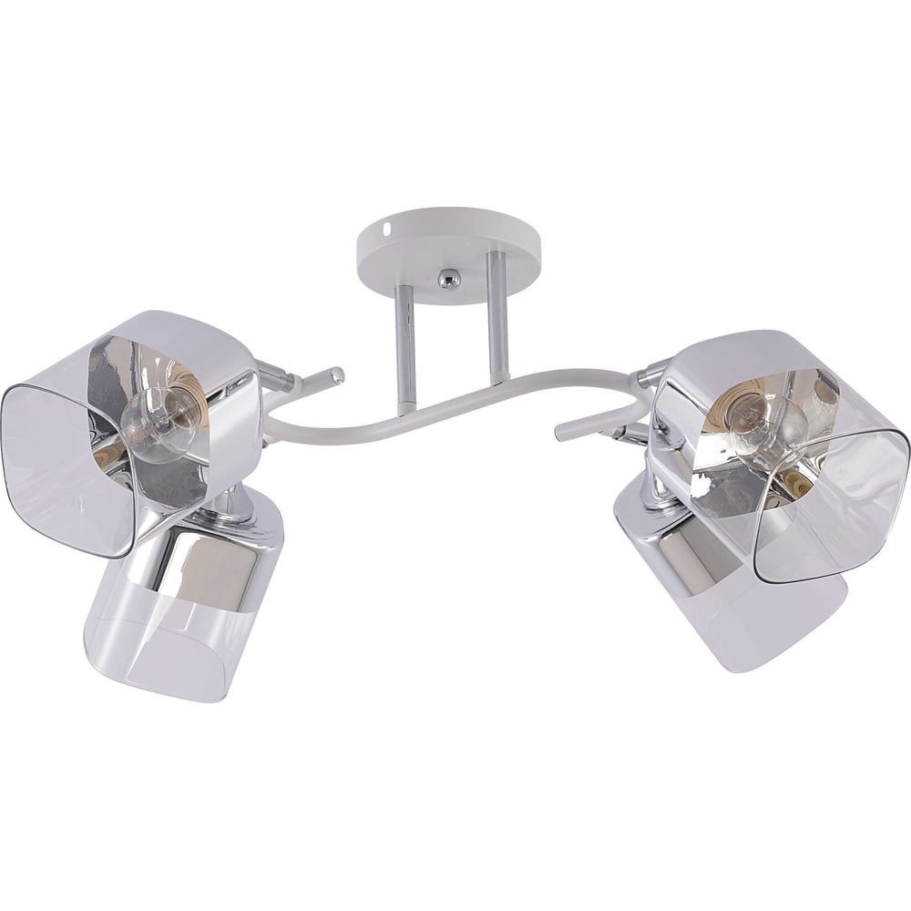 Изображение товара Люстра Schaffner Repollo 4085-4 белый хром классика 4 лампы 240 Вт