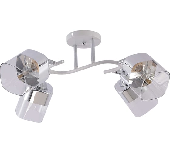 Изображение товара Люстра Schaffner Repollo 4085-4, цвет белый/хром, 240 Вт Repollo 4085-4 WH+CR