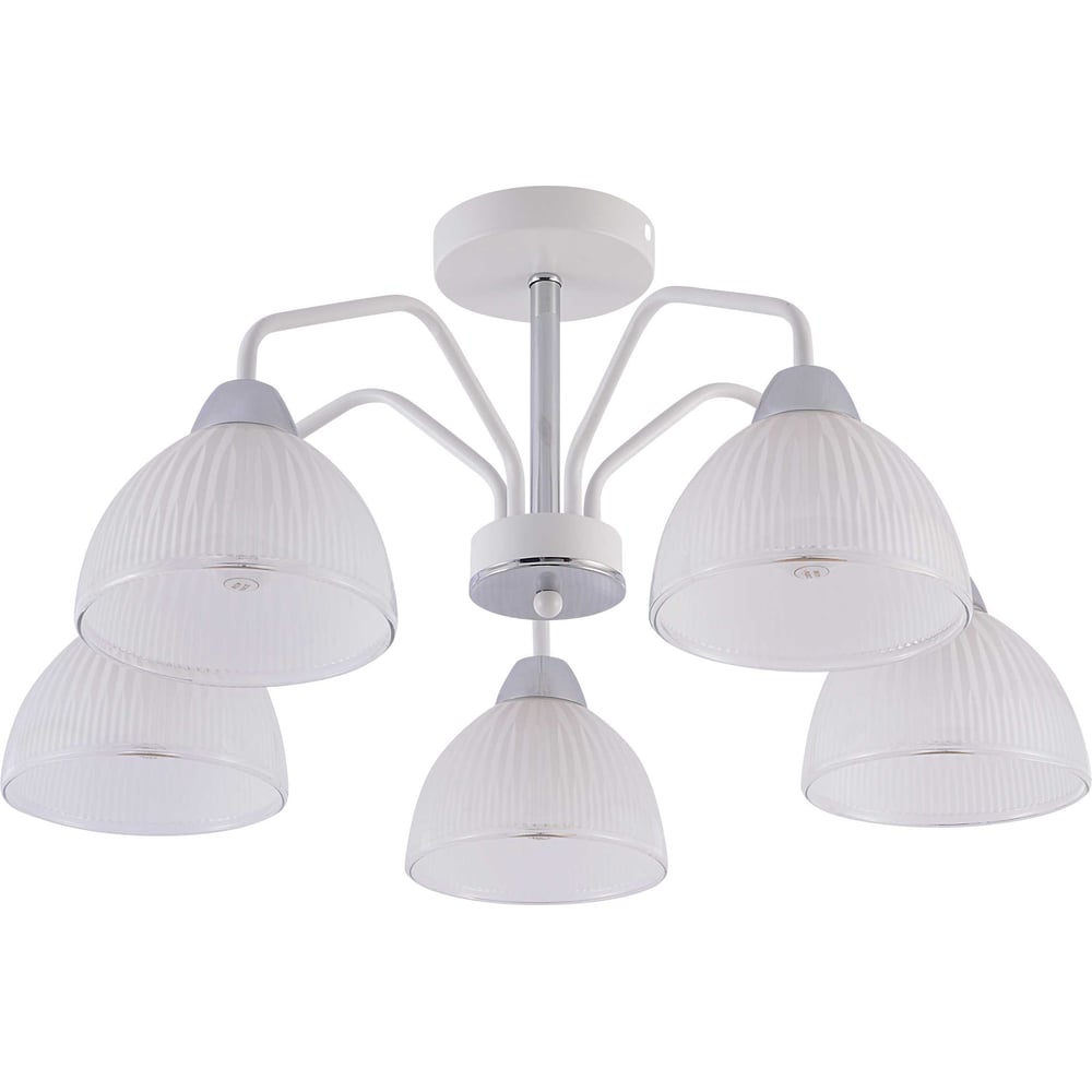 Изображение товара Люстра Schaffner Ligero 4235-5 белая хром классика для потолка 300 Вт