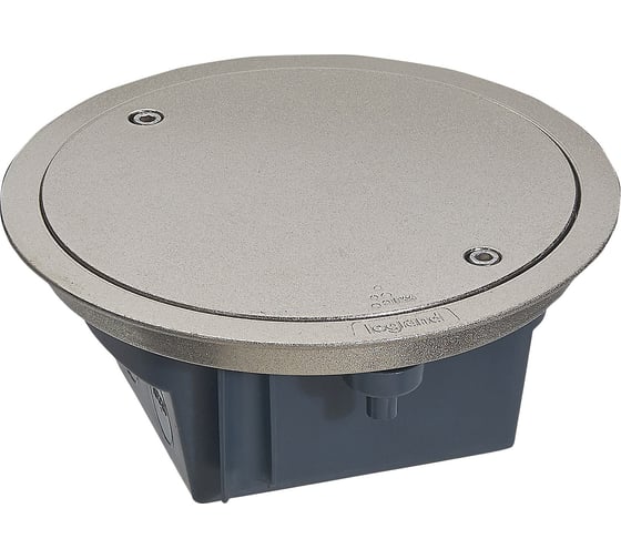 Изображение товара Напольная круглая коробка Legrand IP66 со съемной крышкой 4 модуля нержавеющая сталь 088061