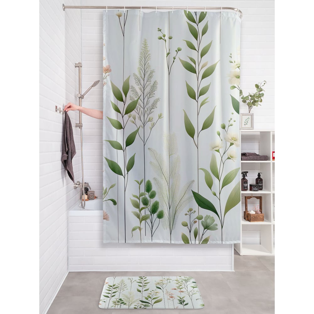 Изображение товара Фотоштора в ванную JoyArty МУЛЬТИ 180x200 водоотталкивающая