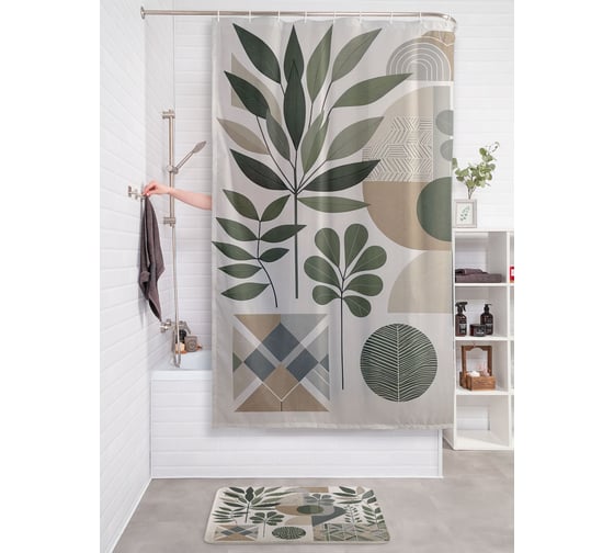 Изображение товара Фотоштора в ванную JoyArty МУЛЬТИ 180х200 sc_429403